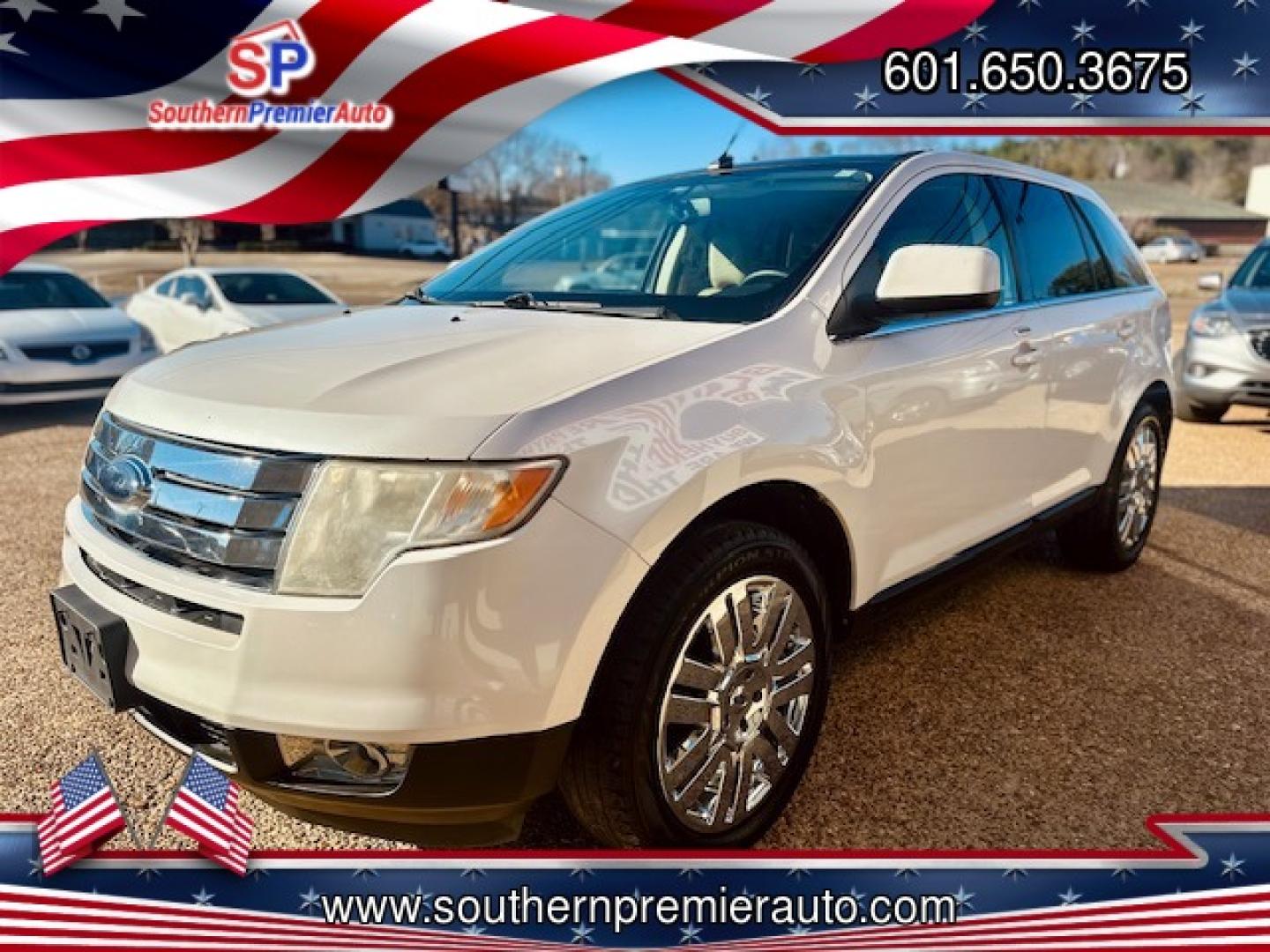 2010 WHITE FORD EDGE LIMITED (2FMDK3KC7AB) , located at 922 W. Beacon St., Philadelphia, MS, 39350, (601) 650-3675, 32.770447, -89.127151 - Photo#2